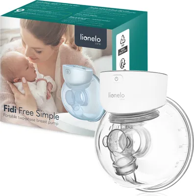 Obrázek produktu pro lionelo Elektrická odsávačka mateřského mléka Fidi Free Simple, sada Hands-Free/180 minut provozu/1000mAh/USB-C