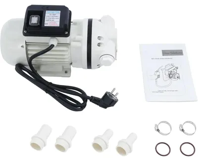 Produktbild von Elektrische Flüssigkeitspumpe - Zahnradpumpe - 220 V - EU-Stecker - Anschluss 1,9/2,5 cm -  - Weiß