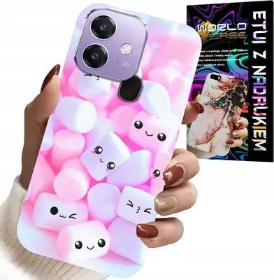 Zdjęcie produktu dla Etui Do Oppo A40 / A40M - Wzór W Słodkie Pianki, Obudowa, Plecki