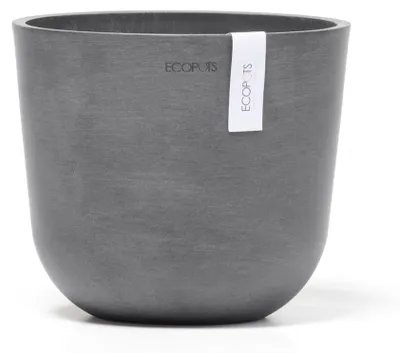 Produktbild von Blumentopf Ecopots Oslo Kunststoff Ø 19 cm H 16,5 cm grau