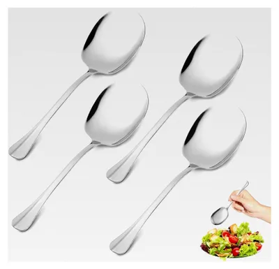 Produktbild von Servierlöffel Groß 4 Stück 25*7 cm Edelstahl Rostfrei Poliert