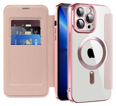 Obrázok produktu pre Techsuit - SmartMag Book puzdro na iPhone 13 Pro Max - ružové