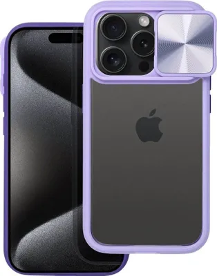 Produktbild von CamSlider Handyhülle mit Kameraschutz kompatibel mit iPhone 16 Pro Lila