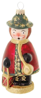 Produktbild von Krebs Glas Lauscha Weihnachtsbaumschmuck - Räuchermännchen - aus Glas - Größe ca. 11cm