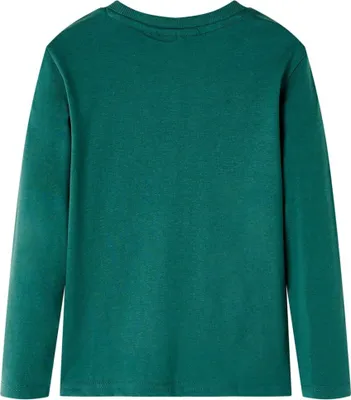 Immagine prodotto di vidaXL Camicia a maniche lunghe per bambini verde 128