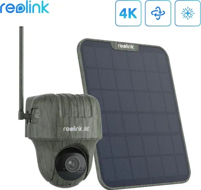 Produktbild von Reolink Wildkamera Ranger PT 4K Überwachungskamera 4G LTE No-Glow,8MP Tiererkennung,Bewegungsmelder, 355°/90° Schwenk,2-Weg-Audio, Außenbereich