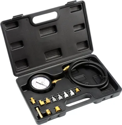 Zdjęcie produktu dla Manometr do oleju 0–500 psi / 0–35 bar z 12 adapterami