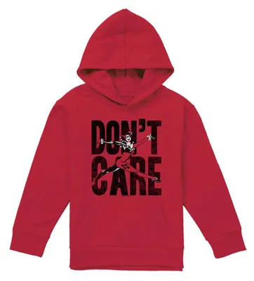 Obrázok produktu pre Mikina s kapucňou Justice League – "Don't Care" pre deti, model TV41014 (veľkosť 116), červená