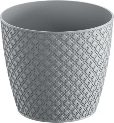 Zdjęcie produktu dla doniczka 12,8cm ORIENT DOR130-S433 antracyt plastik PROSPERPLAST