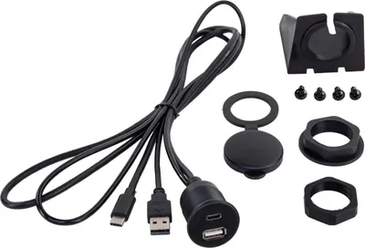 Image de Boîtier USB intégré/monté sur tableau de bord USB-A/USB-C