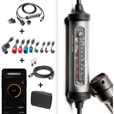 Imagen del producto de Set "JUICE BOOSTER 3 air MASTER Traveller" (gris antracita/, 1,4 - 11 kW, cable de 8,1 metros)