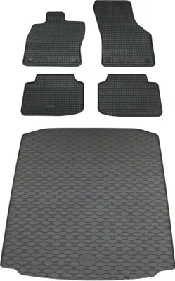 Produktbild von Rigum Gummi Fußmatten + Kofferraumwanne im Set für Skoda Octavia 3 Limo