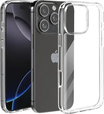 Immagine prodotto di Avizar, Custodia protettiva per iPhone 16 Pro Max Antiurto Ibrida Sottile e Leggera, Trasparente