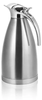 Produktbild von Kaffeekanne Edelstahl - Doppelwandige Vakuum-Isolierkanne - 2 l, Silber