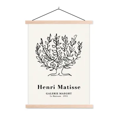 Produktbild von MuchoWow® Textilposter Matisse - Baum - Natur - Alte Meister 60x80 cm mit holzfarbenen Rahmen - Wandbild
