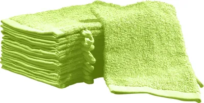 Produktbild von REDBEST Waschhandschuh Oceanside" 12er-Pack apfelgrün 16x21 cm"