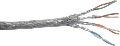 Produktbild von InLine® Patchkabel Cat.6 S/FTP (PiMf), transparent, AWG27, PVC, CU, 100m