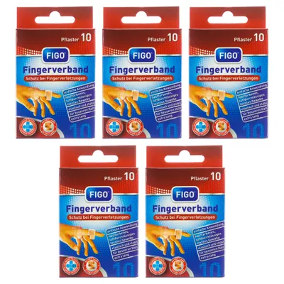 Produktbild von 50 Fingerpflaster, Fingerverband, elastisch, wasserabweisend Pflaster für Finger & Gelenke 12x2 cm.