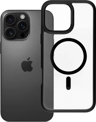 Immagine prodotto di Custodia ROAR MAG BUMPER compatibile con MagSafe, adatta per iPhone 16 Pro Max, nera