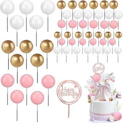 Produktbild von 45 Stück runde Tischdeko Kugeln für Geburtstag und Hochzeit