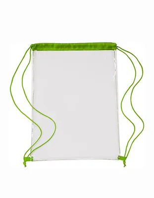 Produktbild von Printwear 0927 | Transparent Backpack / 35 x 46 x 0,1 cm - Farbe: Light Green - Größe: 35 x 46 x 0,1 cm