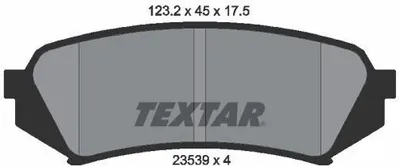 Produktbild von TEXTAR Bremsbeläge Satz Hinten für TOYOTA LAND CRUISER (PZJ7, KZJ7, HZJ7, BJ7, LJ7, RJ7) 2353902