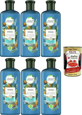 Produktbild von Arganöl-Shampoo, repariert geschädigtes Haar, in Zusammenarbeit mit den Royal Botanic Gardens of Kew – 6x250 ml+ Italian Gourmet polpa 400g
