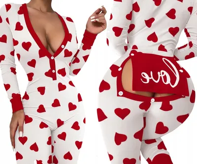 Immagine prodotto di PIRATERIA DA DONNA CON CLAP DI PUPIE IN CUORI D'AMORE Bianca e rossa L
