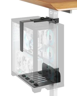 Produktbild von PUTORSEN PC-Halterung unter dem Schreibtisch, für höhenverstellbare Schreibtische, 145–250 mm, bis 20 kg, Schwarz