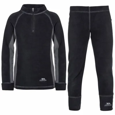 Produktbild von Trespass Bubbles Funktionsunterwäsche-set Schwarz 9-10 Years Jungen Schwarz 9-10 Years