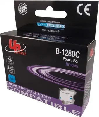 Obrázek produktu pro Inkoustov cartridge UPRINT LC1280XL/1240, BROTHER, azurov