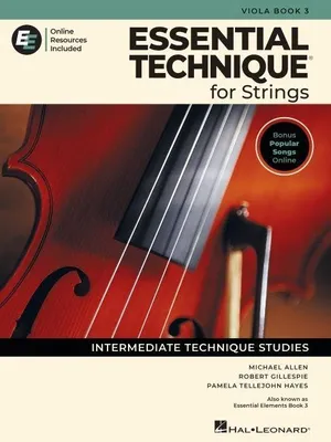 Produktbild von Essential Technique for Strings - Viola Book 3 with Online Resources