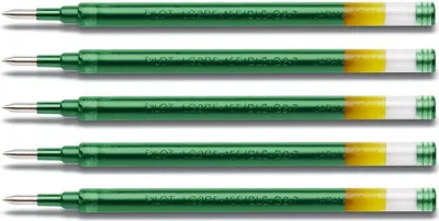 Produktbild von Pilot Gelschreiber G2 07 Mine 5er Set grün