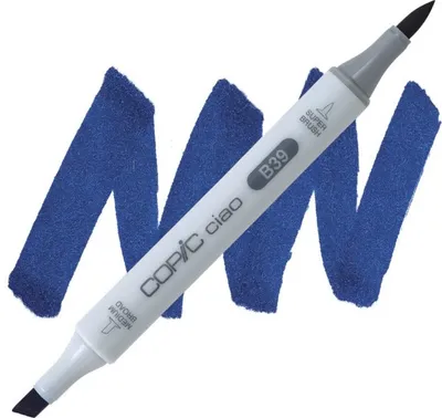 Obrázok produktu pre COPIC Ciao obojstranný štetec a dláto, B39 Pruská modrá