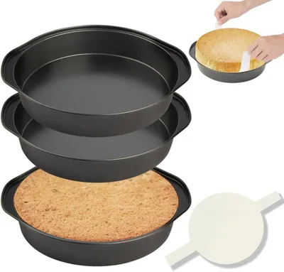 Produktbild von Kuchenform-Sets zum Backen Von Runden Kuchenformen - Runde Backformen für Kuchen