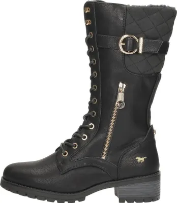 Image de Mustang Veterschoenen Hoog  Veterschoenen Hoog - Zwart - Maat 40
