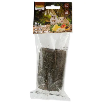 Produktbild von Leckerbissen Nature Land Nibble Heuzylinder mit Obstfüllung 125g