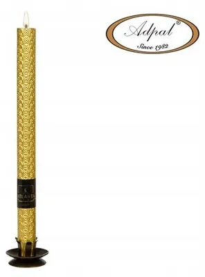 Produktbild von Adpal Atlanta Tafelkerze Golden Metallic 300mm