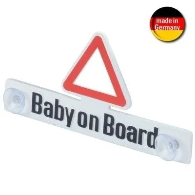 Produktbild von HR 12410001 Hinweisschild  Baby an Bord  Saugerbefestigung