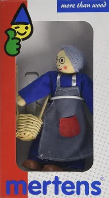 Produktbild von Holz-Biegepuppe Oma Gerda mit Zubehör