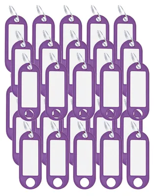 Produktbild von Wedo Schlüsselanhänger aus Kunststoff mit Ring Violett 30 Anhänger