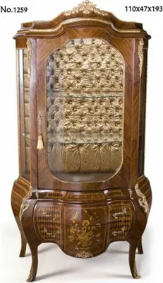 Produktbild von Casa Padrino Barock Vitrine 110 x 47 x H. 193 cm - Barock Möbel