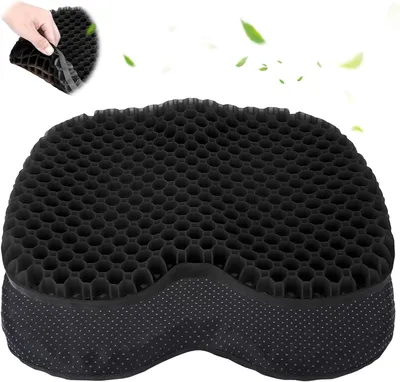 Productafbeelding van Ergonomisch zitkussen, ademend, geschikt voor kantoor, auto, rolstoel, 40x40 cm, voor optimaal zitcomfort