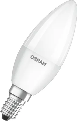 Produktbild von Led-Flamme satiniert mit E14-Heizkörper 4,9 W kalt, Packung zu 3 - Osram