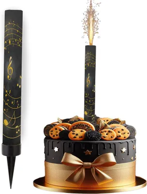 Immagine prodotto di Fontana per torte MUSICA SFONDO NERO 1 pz.