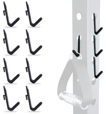 Image de Crochets robustes pour rack de musculation, lot de 8