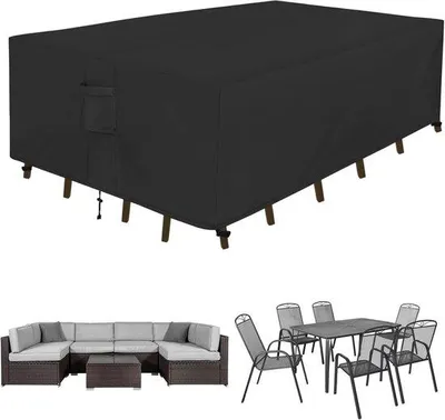 Produktbild von Abdeckhaube Gartenmöbel - Wetterfeste Schutzhülle - 85x85x80 cm - Schwarz