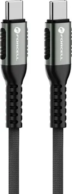 Zdjęcie produktu dla FORCELL F-ENERGY C263 kabel typ C do typ C QC4.0 PD 5A 240W Cafule 2 m czarny