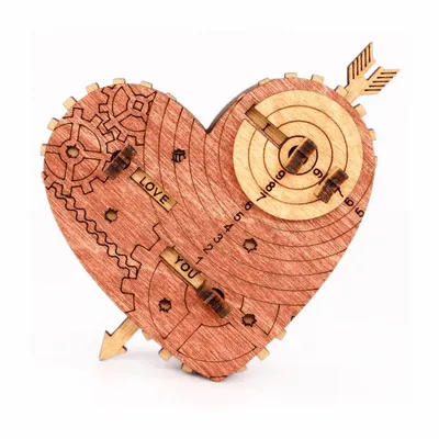 Produktbild von Mechanische Puzzle-Box mit Code-Schloss Tin Woodman`s Heart, iDventure