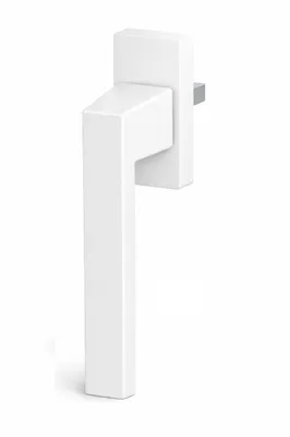 Produktbild von QRS Fenstergriff KWADRO weiß Aluminium eckig für PVC Holz Fenster
